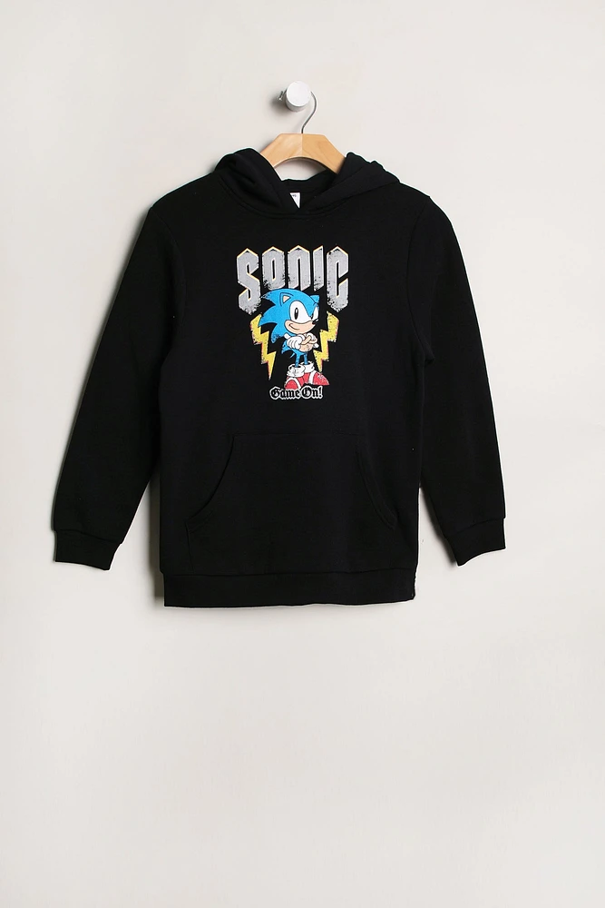 Youth Sonic Game On Hoodie