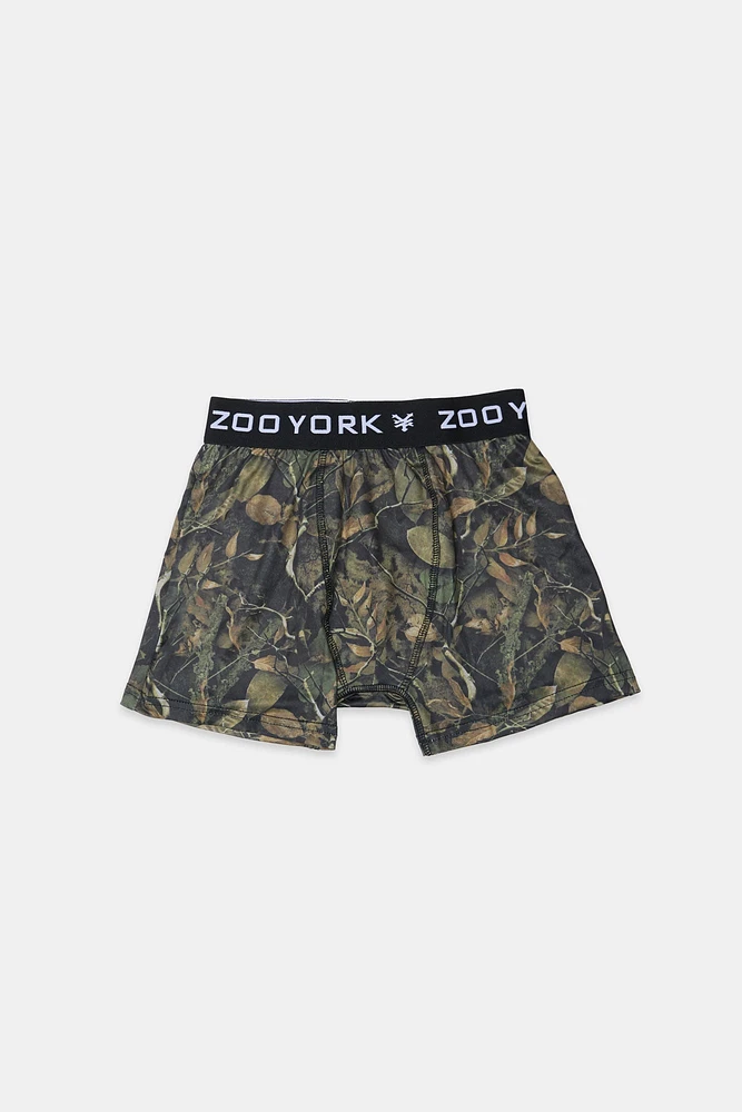Boxer imprimé camouflage foncé Zoo York junior