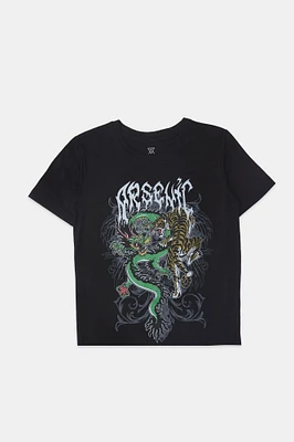 Arsenic Youth Dragon & Tiger Graphic T-Shirt
