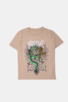 T-shirt imprimé dragon et tigre Arsenic junior