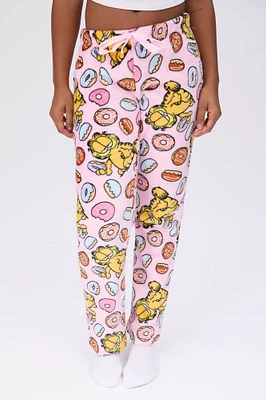 Garfield Printed Plush Pajama Bottoms
