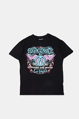 Aerosmith Boyfriend Puff Graphic Tee