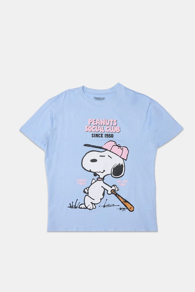 Peanuts Social Club Puff Boyfriend Tee