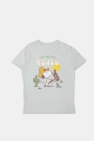 Snoopy Rodeo Glitter Boyfriend Tee