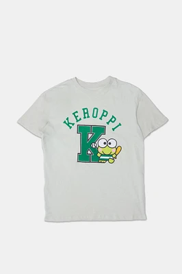 T-shirt coupe boyfriend imprimé Keroppi