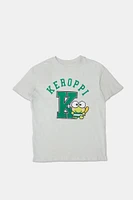 T-shirt coupe boyfriend imprimé Keroppi