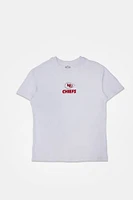 T-shirt coupe boyfriend logo patch Kansas City Chiefs