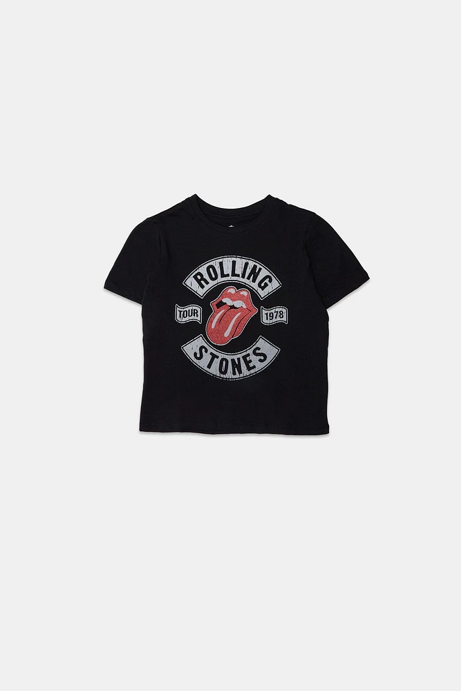 T-shirt coupe courte imprimé The Rolling Stones