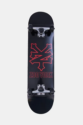 Zoo York Black Logo Skateboard 7.75"