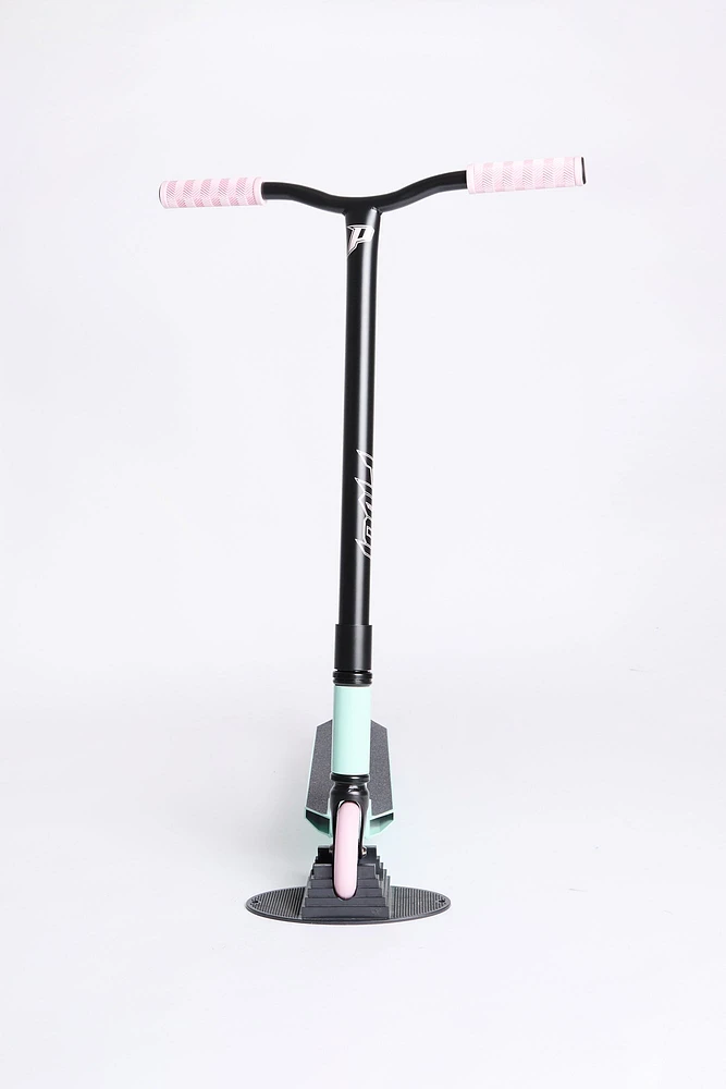 Trottinette X-Ride sarcelle pastel et rose Pivot
