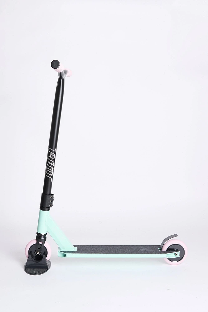 Trottinette X-Ride sarcelle pastel et rose Pivot