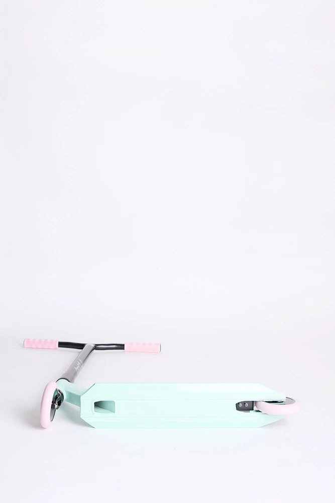Trottinette X-Ride sarcelle pastel et rose Pivot