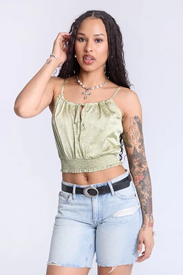 Smocked Floral Cami