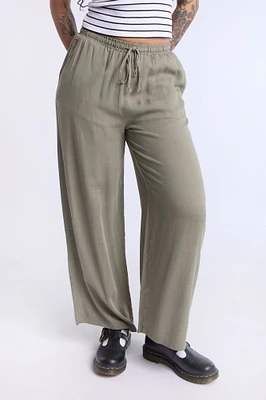 Lined Wide Leg Pant