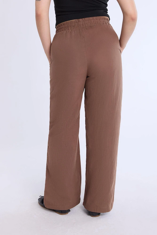 Wide Leg Cotton Pant