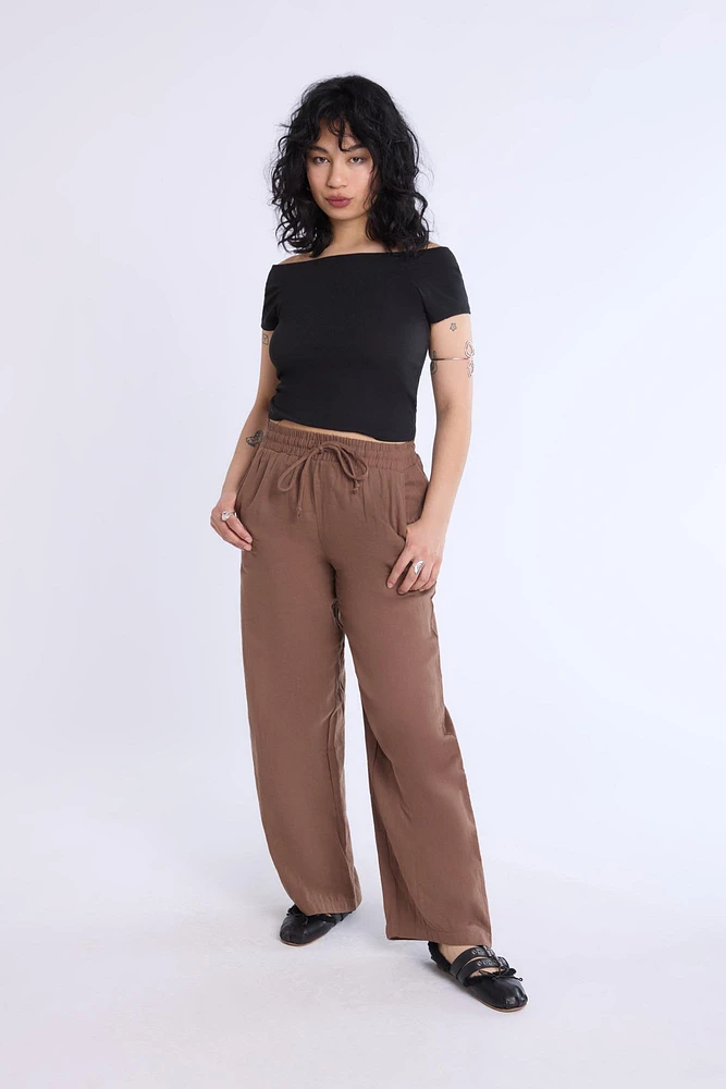 Wide Leg Cotton Pant
