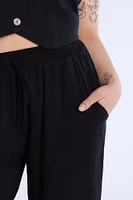 Wide Leg Pant With Drawstring