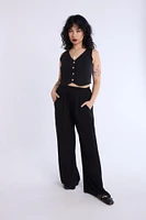 Wide Leg Pant With Drawstring