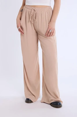 Wide Leg Pant With Drawstring