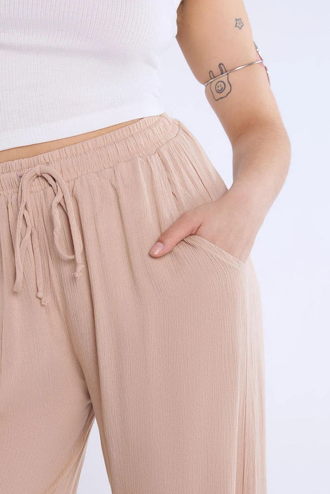 Wide Leg Pant With Drawstring