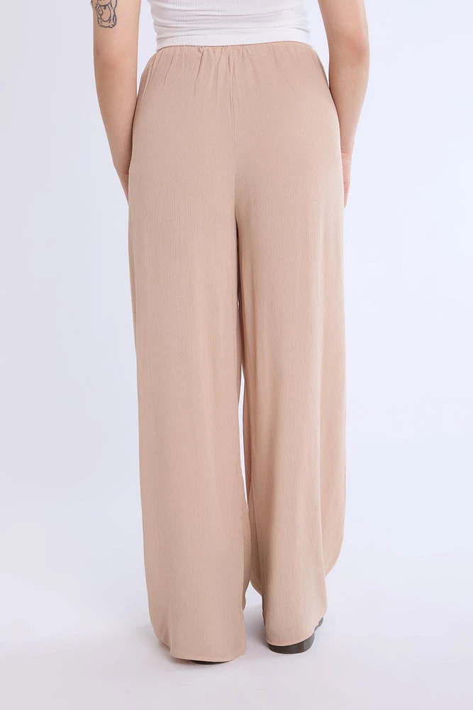 Wide Leg Pant With Drawstring