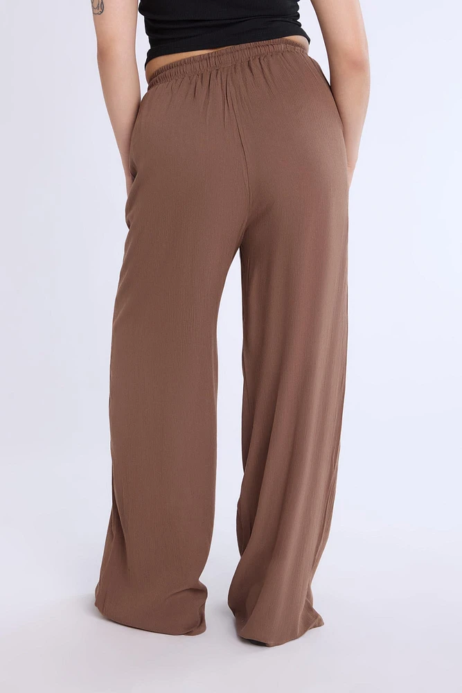 Wide Leg Pant With Drawstring