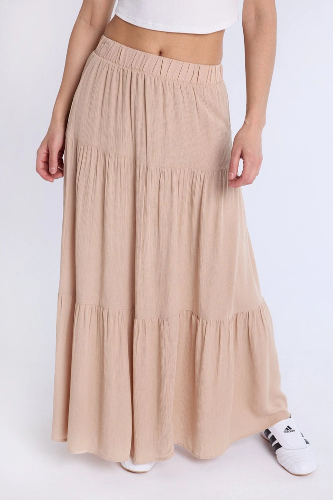 Tiered Maxi Skirt