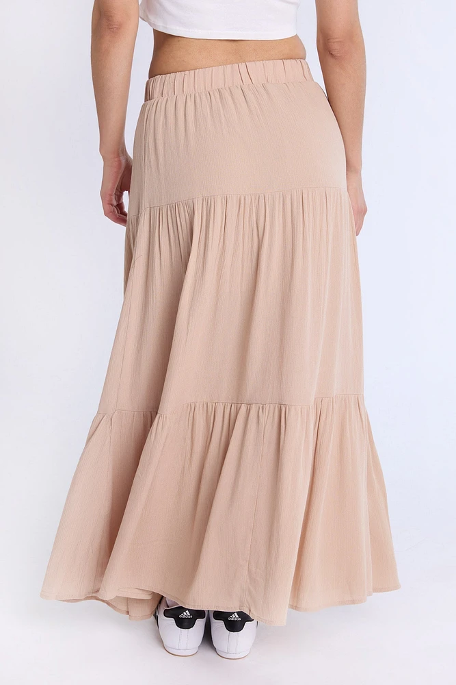 Tiered Maxi Skirt