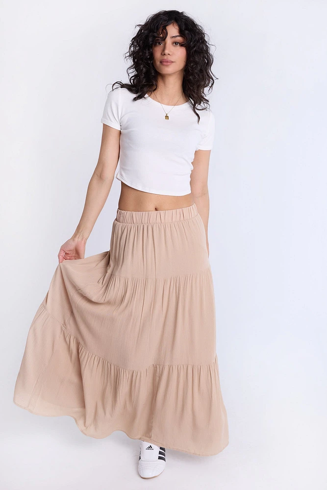 Tiered Maxi Skirt