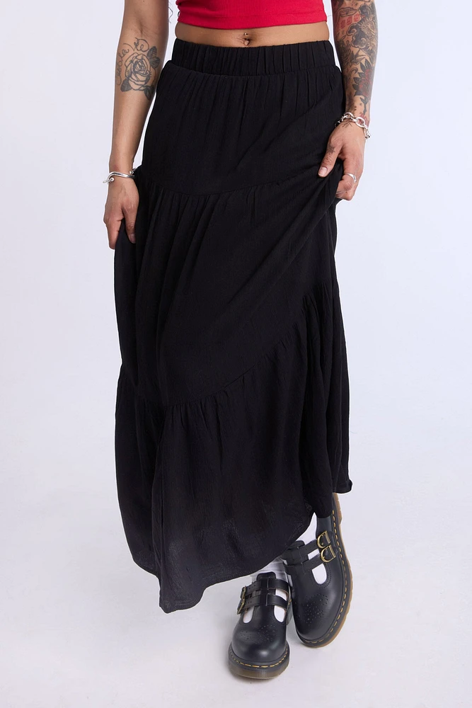 Tiered Maxi Skirt