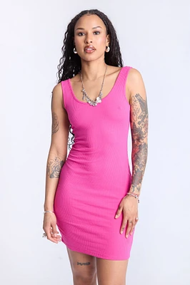 Sleeveless Ribbed Dress