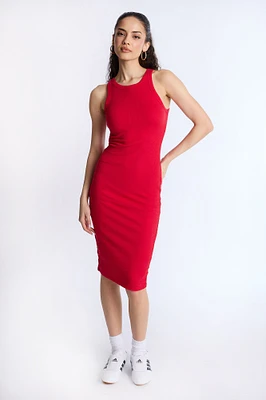 Sleeveless Midi Bodycon Dress