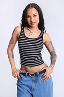 Striped Scoop Neck Tank Top