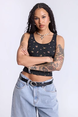 Camisole motif floral