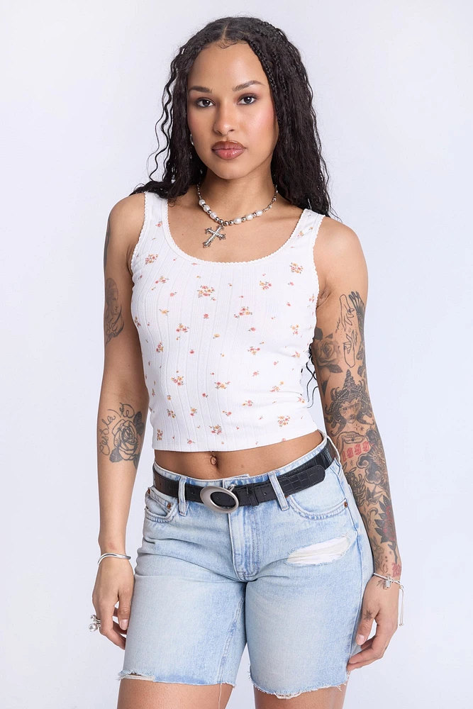 Floral Print Tank Top