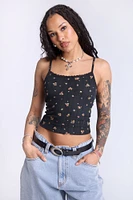 Débardeur camisole motif floral