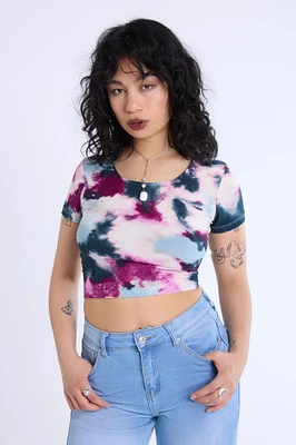 Double Ring Cropped Tee