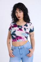Double Ring Cropped Tee