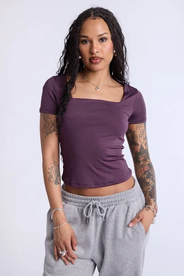 Double Layer Square Neck Top