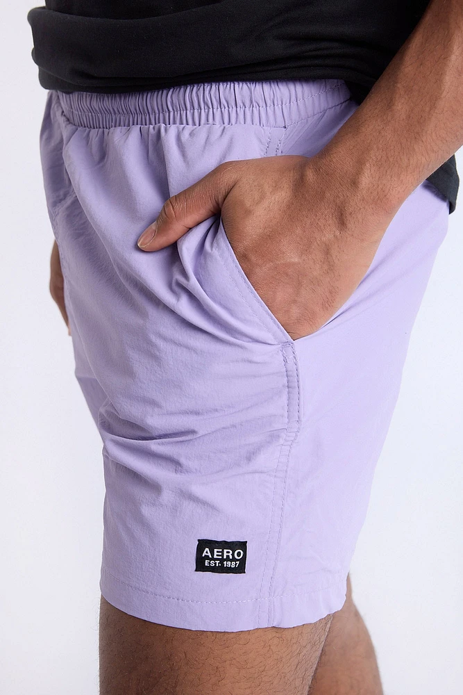Mens AERO Nylon Kickback Shorts 6.5"