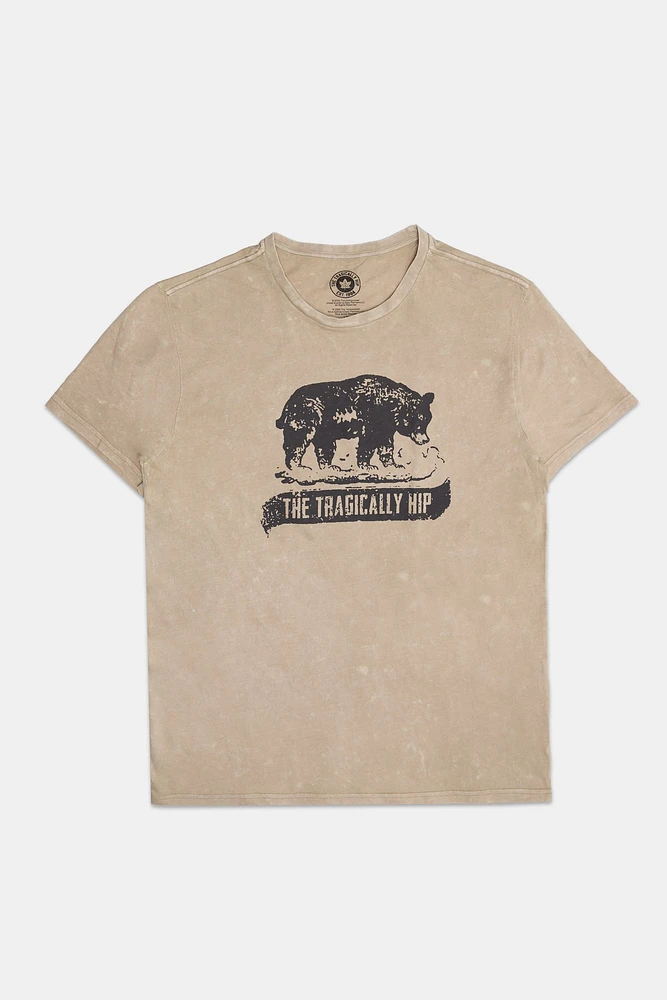 Mens Tragically Hip Acid Wash T-Shirt