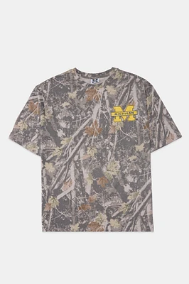 T-shirt camouflage arbres imprimé Michigan homme