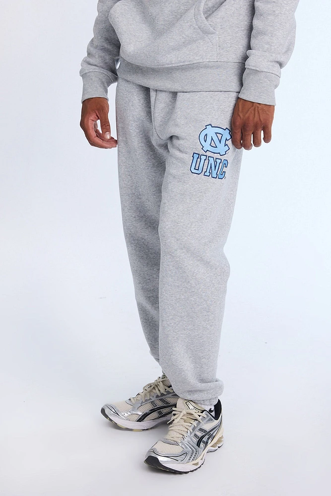 Jogger en molleton gris chiné UNC Tar Heels homme