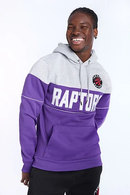 Mens Toronto Raptors Colour Block Hoodie