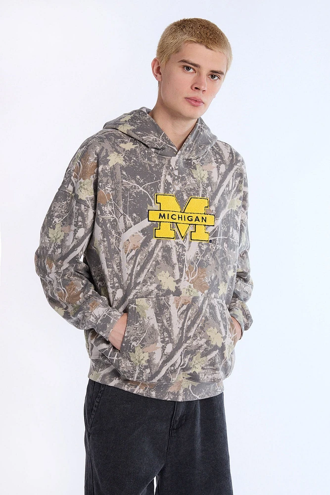Mens Michigan Tree Camo Hoodie