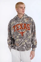 Haut à capuchon camouflage arbres Texas Longhorns homme
