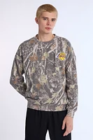 Mens LA Lakers Tree Camo Oversized Sweatshirt