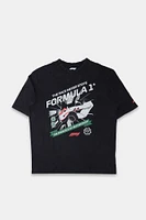 Mens F1 Race Never Stops Graphic T-Shirt