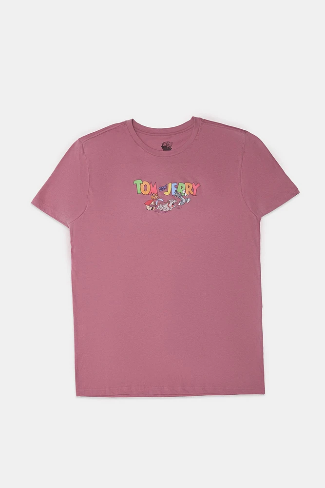 Mens Tom and Jerry Graphic T-Shirt