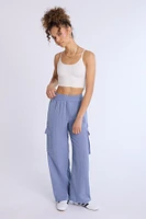 Cotton Gauzy Pull-On Wide Leg Pant
